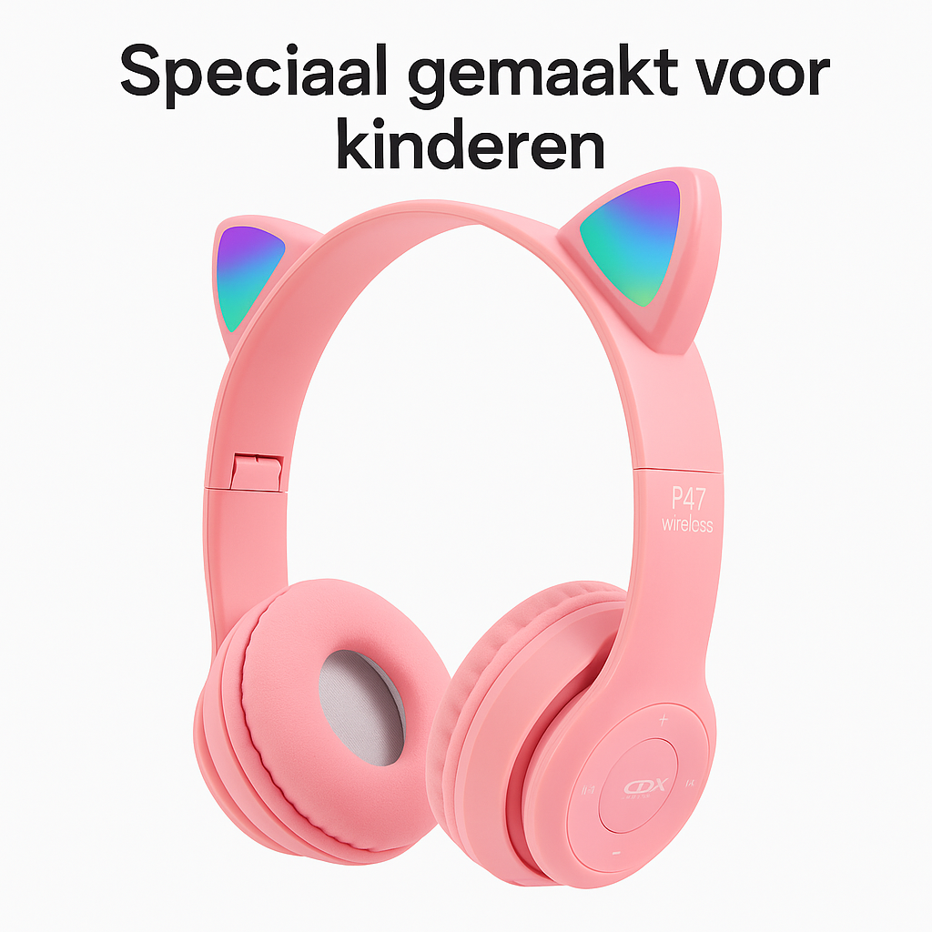 Draadloze Koptelefoon met Kattenoren